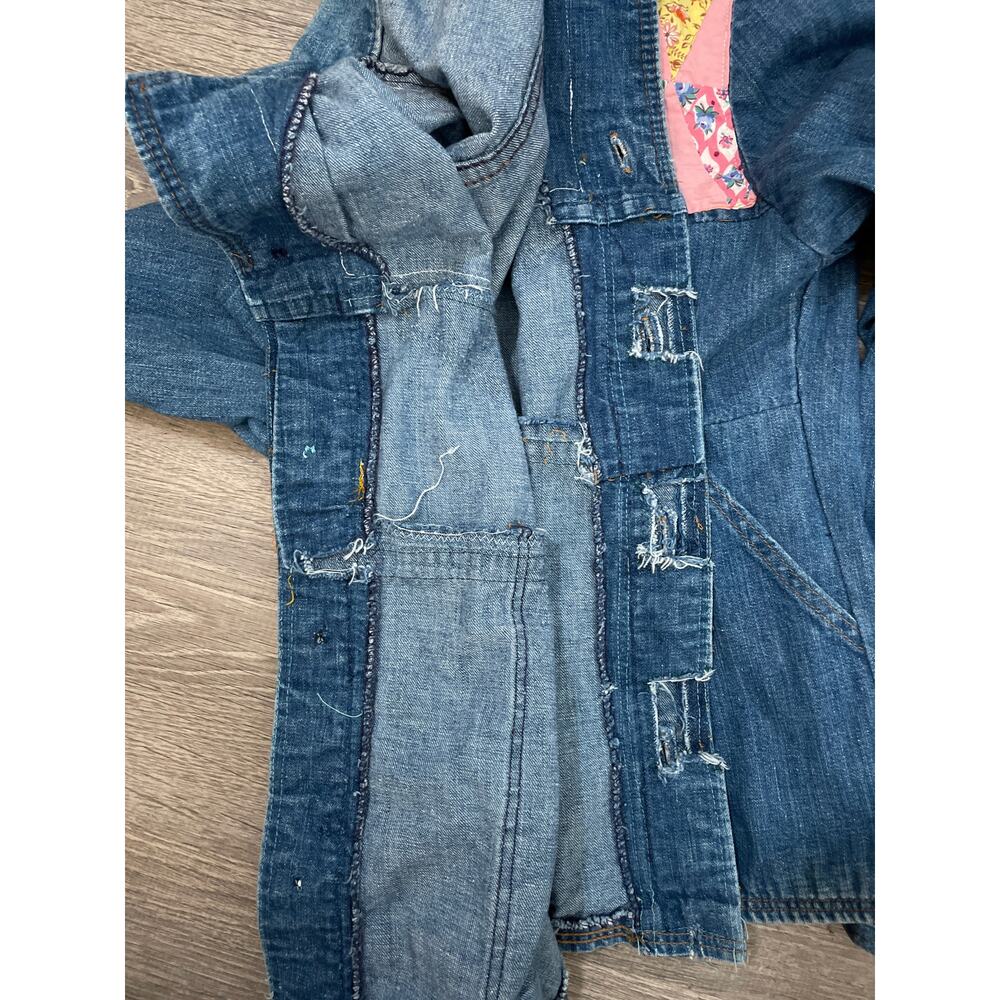 Vtg 1970's WRANGLER Blue Denim Quilt Jacket / Sz M / Button Up LUCCA MONNIE Boho - Picture 13 of 13